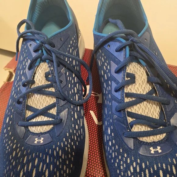 UNDER ARMOUR UA HOVR SONIC 3 Blue Running Shoes Casual Sneakers Gym Mens Size 14 - Picture 5 of 16